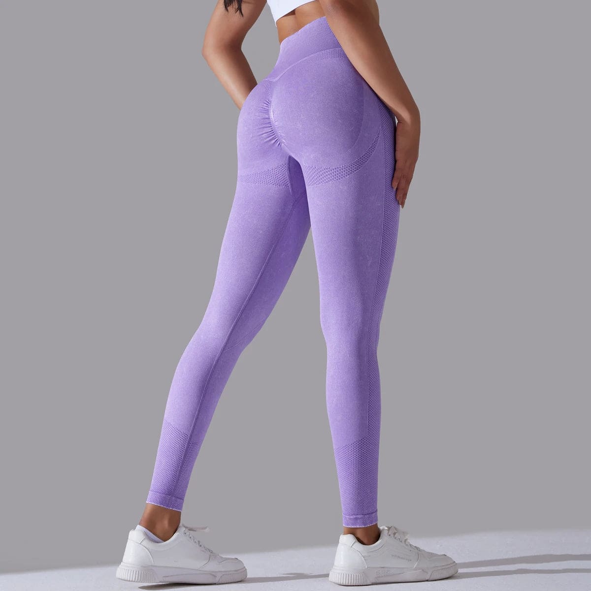 Patch Pattern Seamless Sports Leggings - Haileys Gymwear