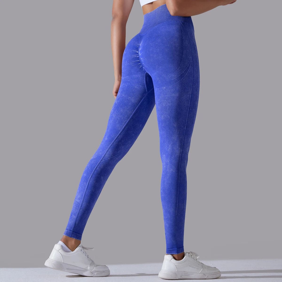 Patch Pattern Seamless Sports Leggings - Haileys Gymwear