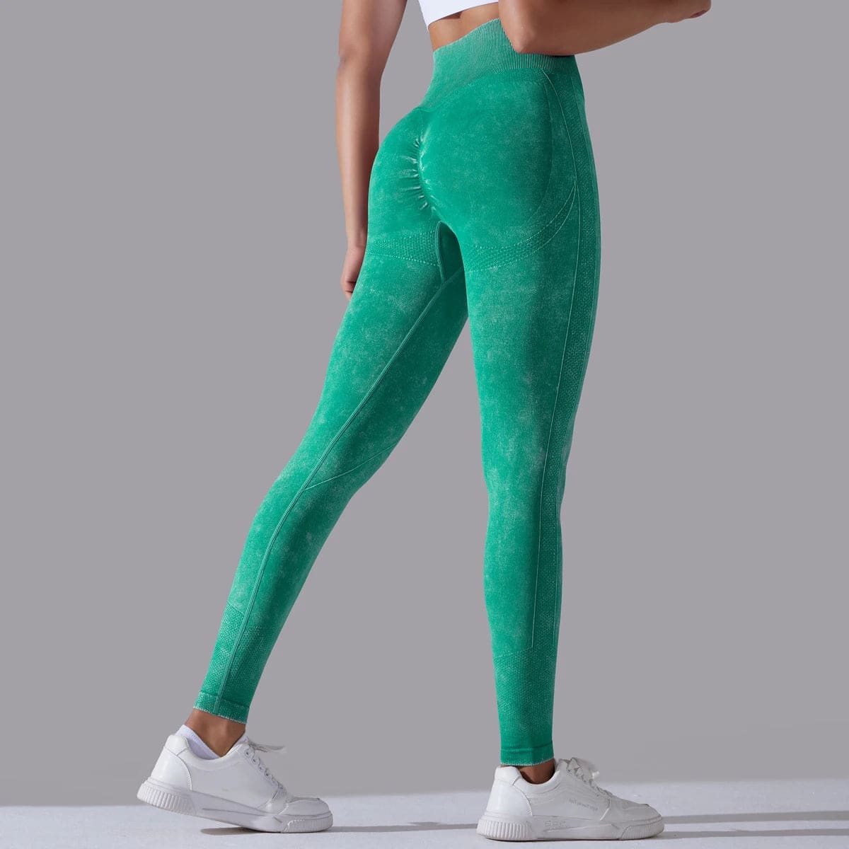 Patch Pattern Seamless Sports Leggings - Haileys Gymwear