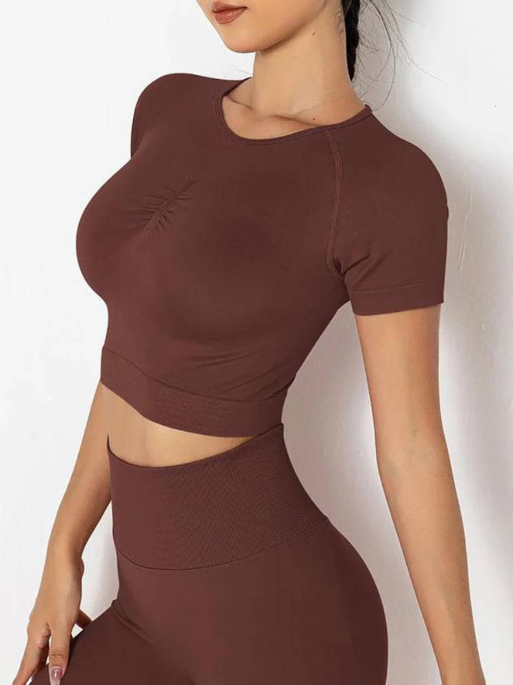 Seamless Athletic Crop Top - Haileys Gymwear