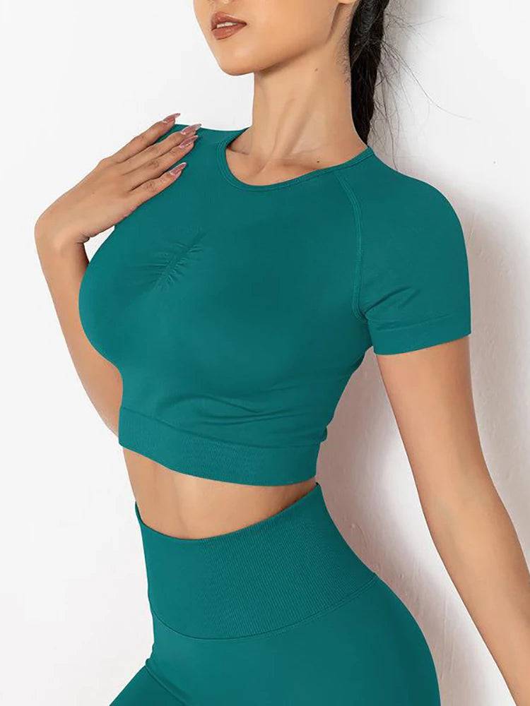 Seamless Athletic Crop Top - Haileys Gymwear